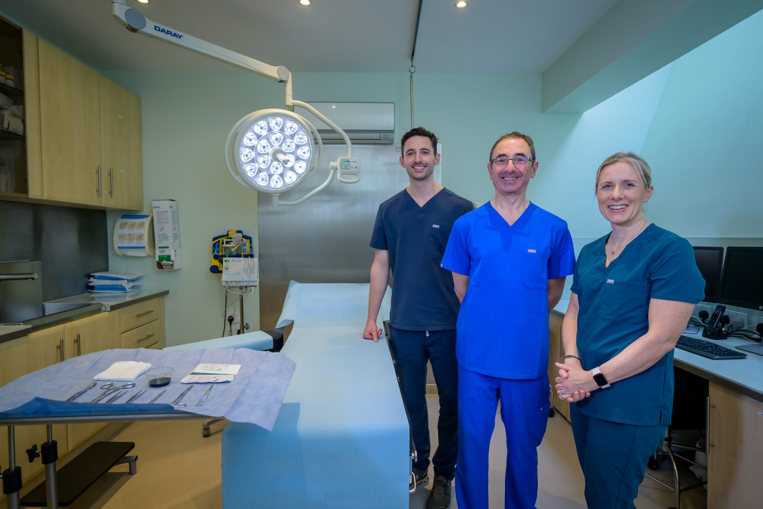 Waverley Park minor surgery team in their Glasgow surgical theatre